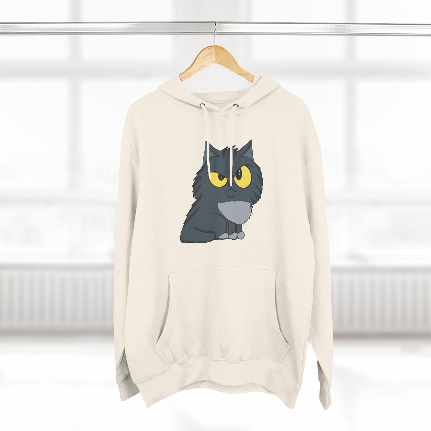 Sus Cat - Three-Panel Fleece Hoodie - Great Gift for Cat Lovers