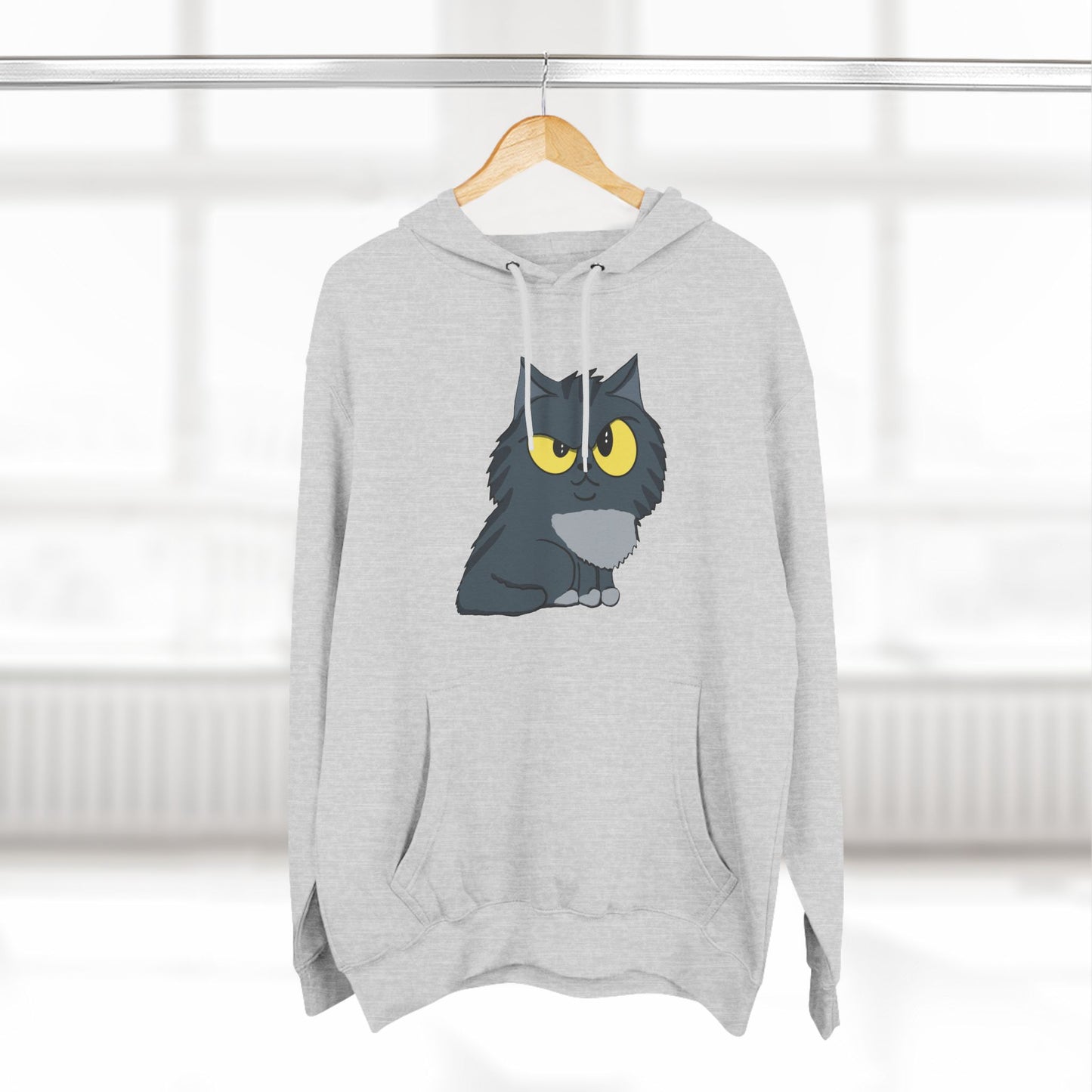 Sus Cat - Three-Panel Fleece Hoodie - Great Gift for Cat Lovers