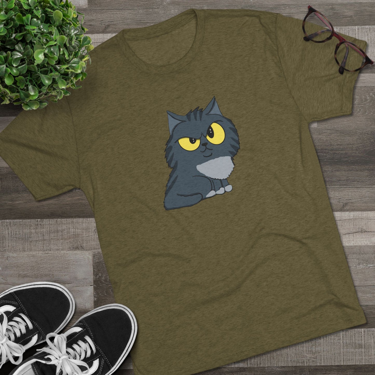 Sus Cat - Men's Triblend Tee - Great Gift for Cat Lovers