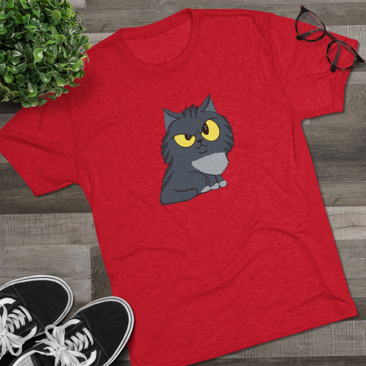 Sus Cat - Men's Triblend Tee - Great Gift for Cat Lovers