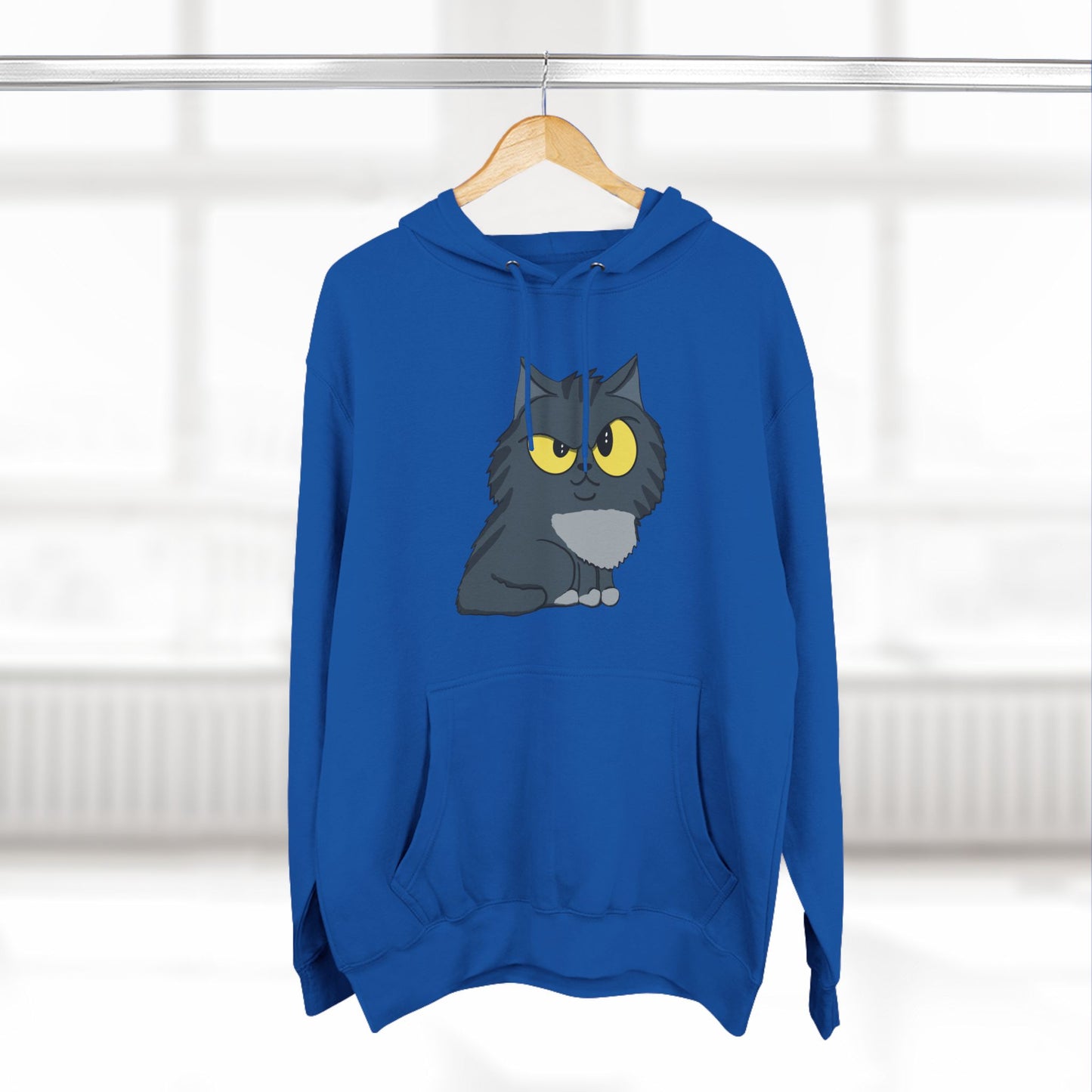 Sus Cat - Three-Panel Fleece Hoodie - Great Gift for Cat Lovers